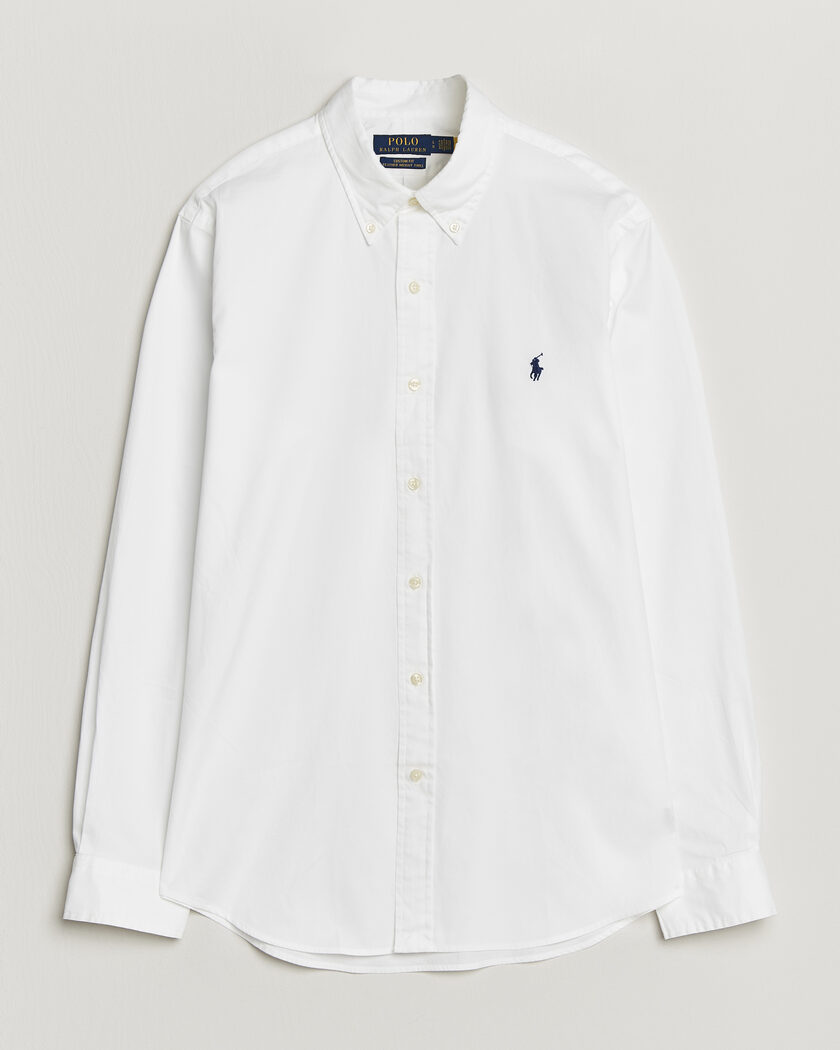 Polo Ralph Lauren Custom Fit Garment Twill Shirt White – Blanc