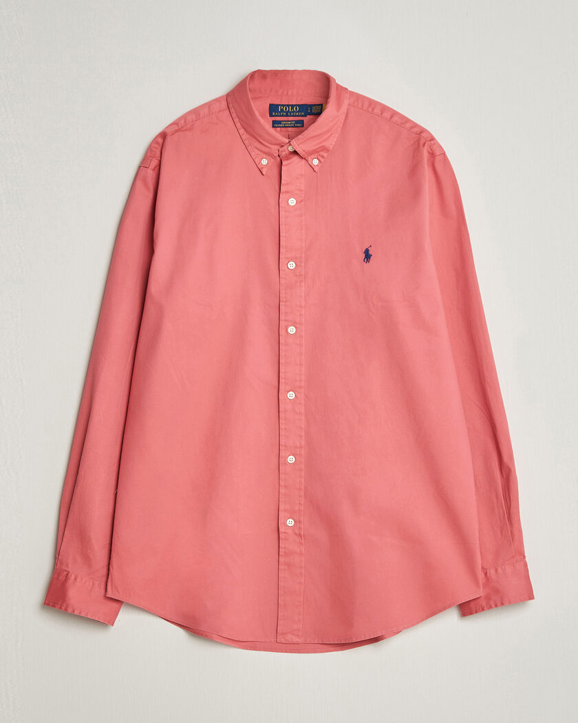 Polo Ralph Lauren Custom Fit Garment Twill Shirt Adirondack Berry – Rouge