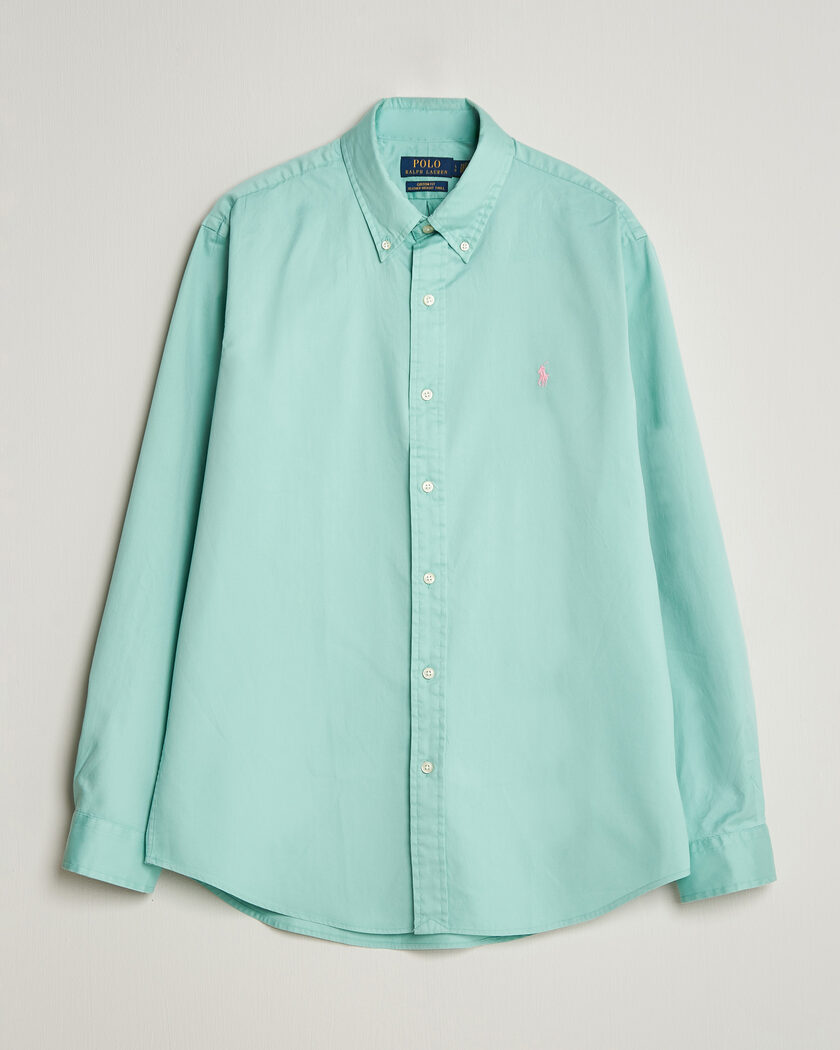 Polo Ralph Lauren Custom Fit Garment Twill Shirt Celadon – Vert
