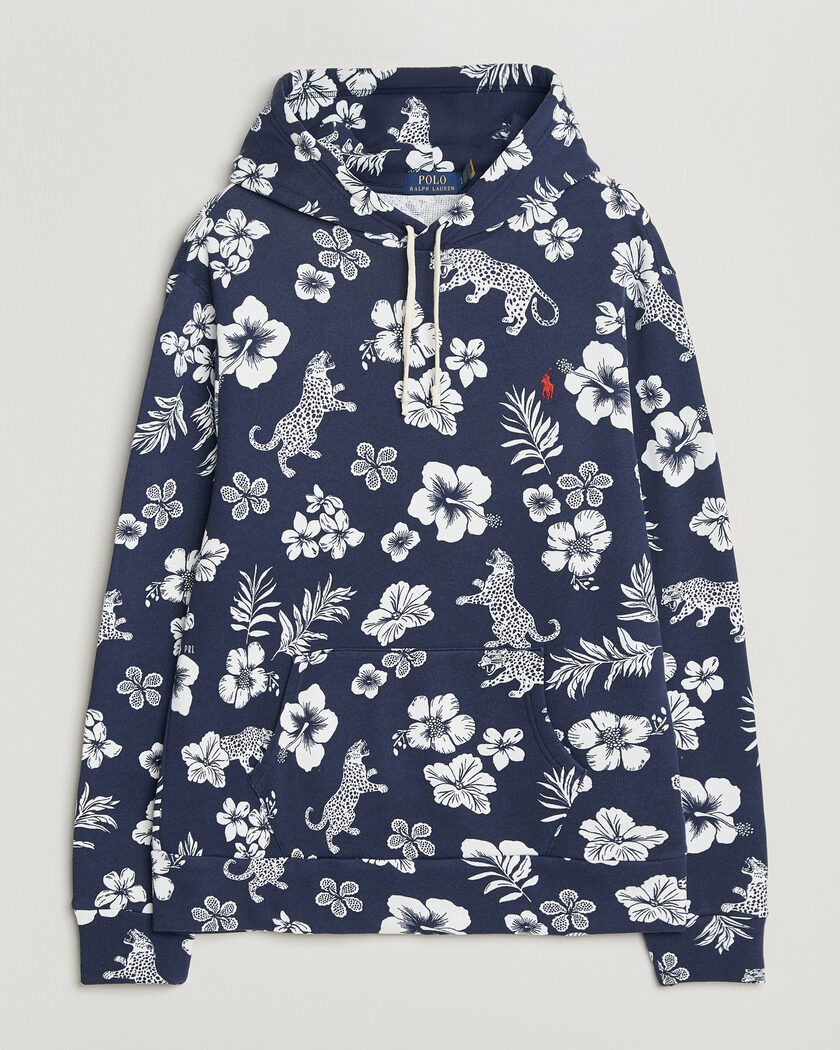 Polo Ralph Lauren Island Terry Hoodie Jaguar Tropical – Bleu