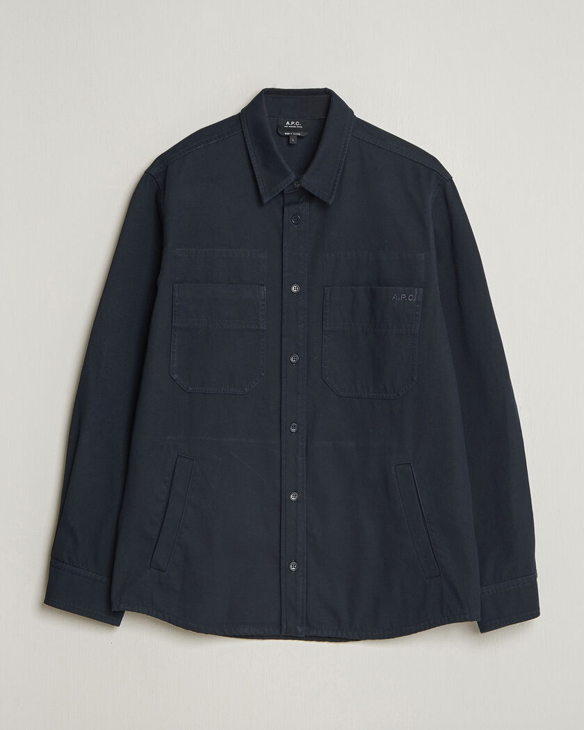 A.P.C. Noah Cotton Overshirt Dark Navy – Bleu
