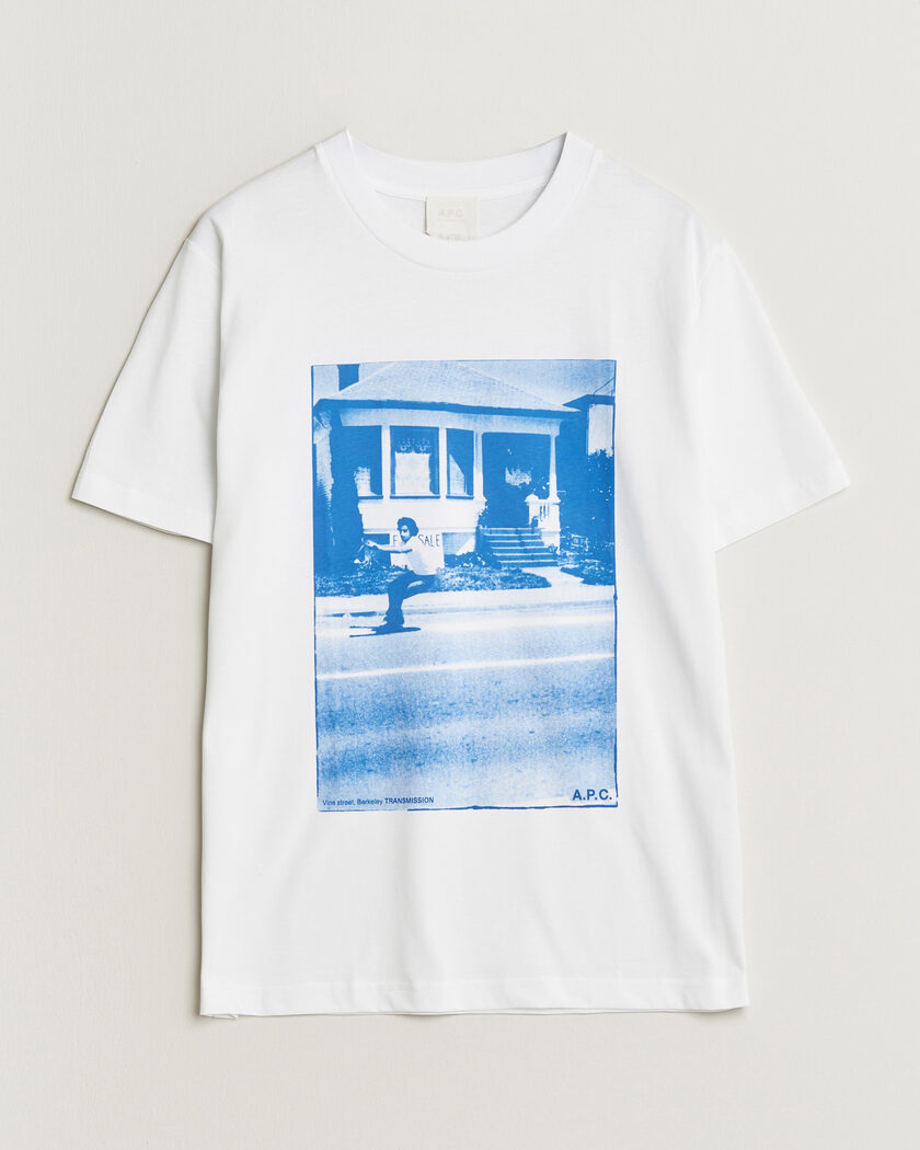 A.P.C. Cali Printed T-Shirt Blue – Bleu