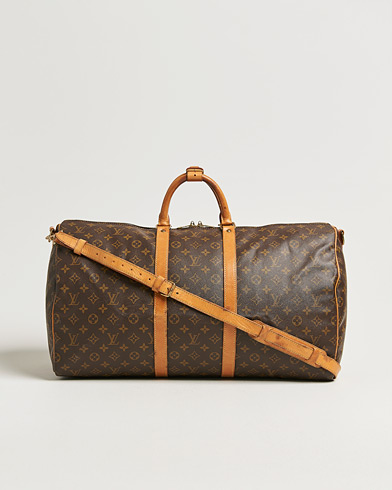 Louis Vuitton Pre-Owned Keepall Bandouliére 55 Monogram – Marron