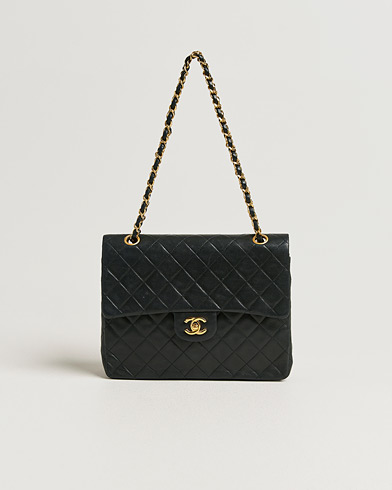 Chanel Pre-Owned Classic Double Flap Small Lamskin Black – Noir