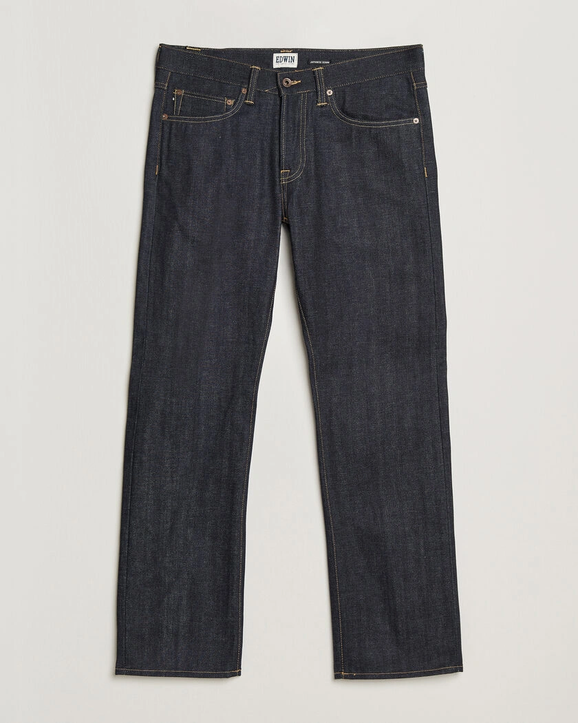 EDWIN No.47 Regular Straight Selvage Jeans Unwashed – Bleu