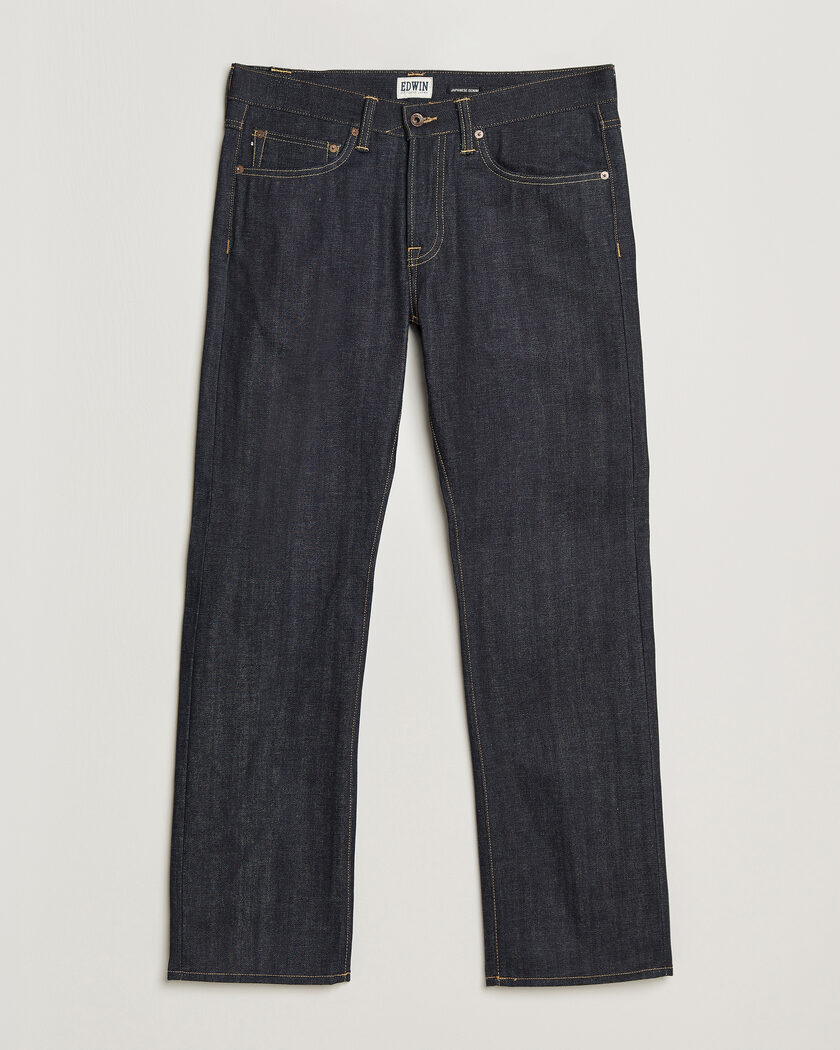 EDWIN No.47 Regular Straight Selvage Jeans Unwashed – Bleu