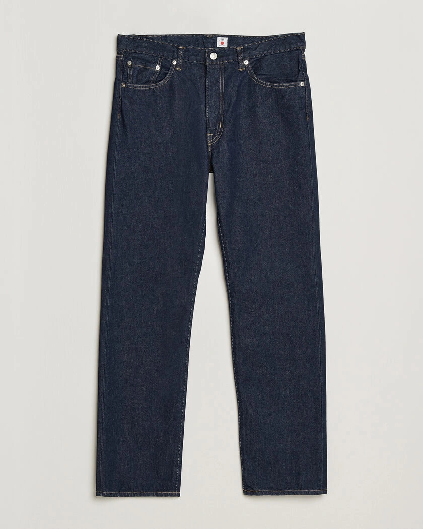 EDWIN Regular Straight Jeans Blue Rinsed – Bleu