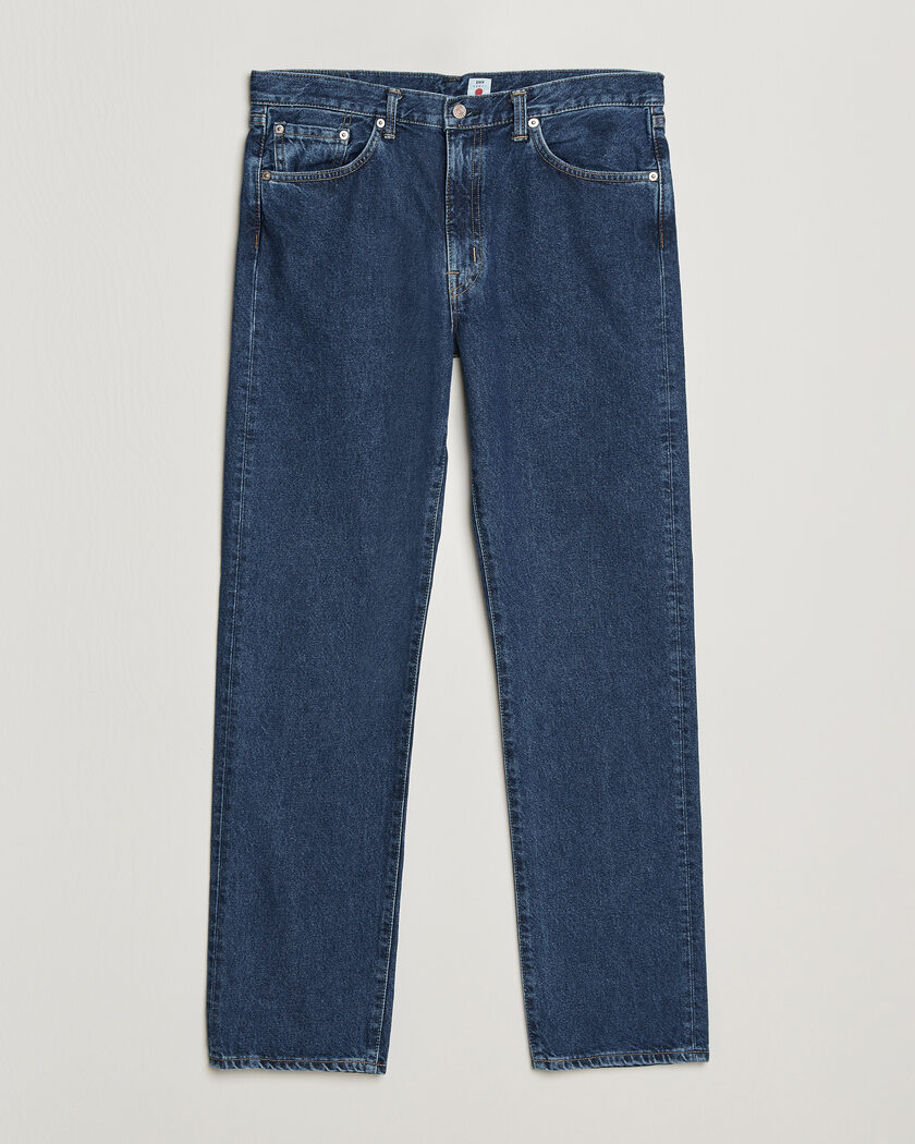 EDWIN Regular Straight Jeans Used Mid Blue – Bleu