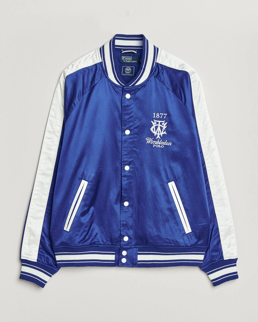 Polo Ralph Lauren Championship Bomber Jacket Graphic Royal/White – Bleu