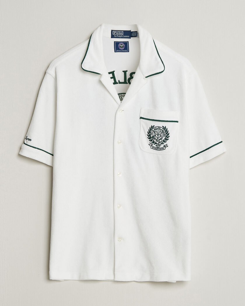 Polo Ralph Lauren Terry Short Sleeve Shirt White – Blanc
