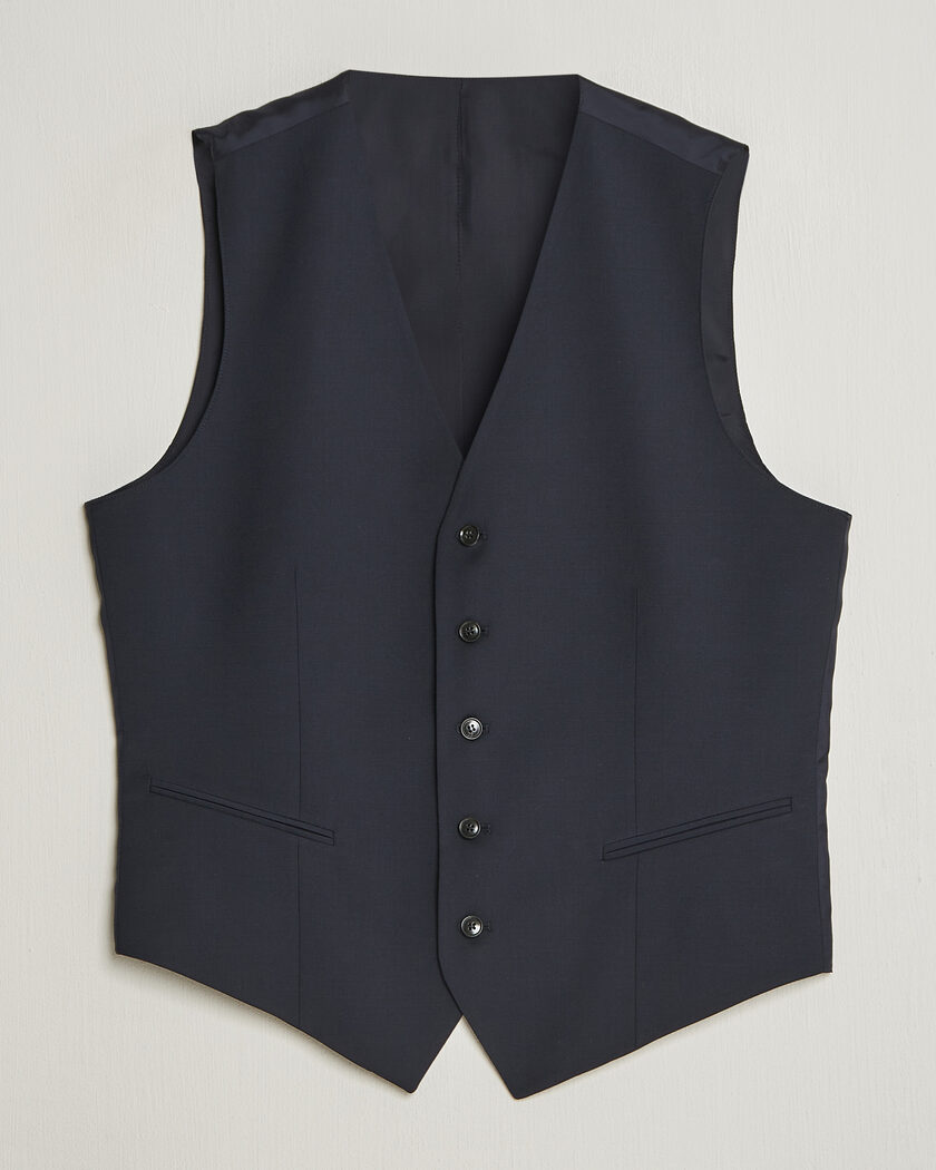 Tiger of Sweden Winston Wool Travel Waistcoat Dark Ink – Bleu