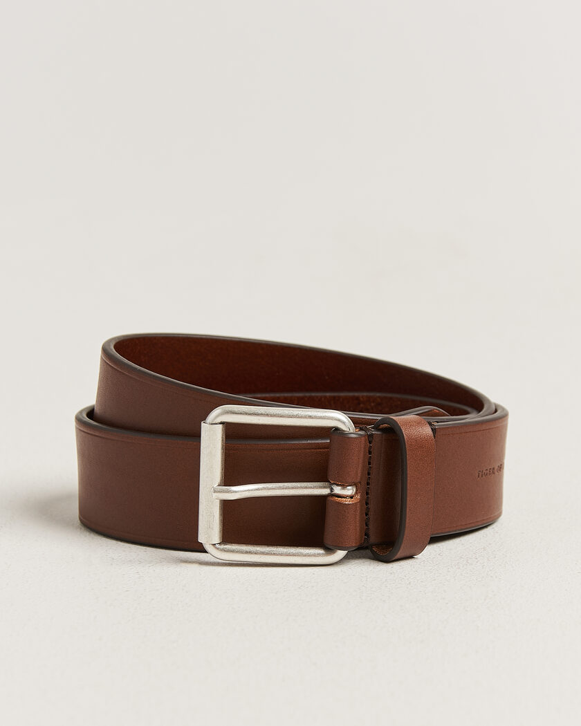 Tiger of Sweden Labori Leather Belt Dark Brown – Marron