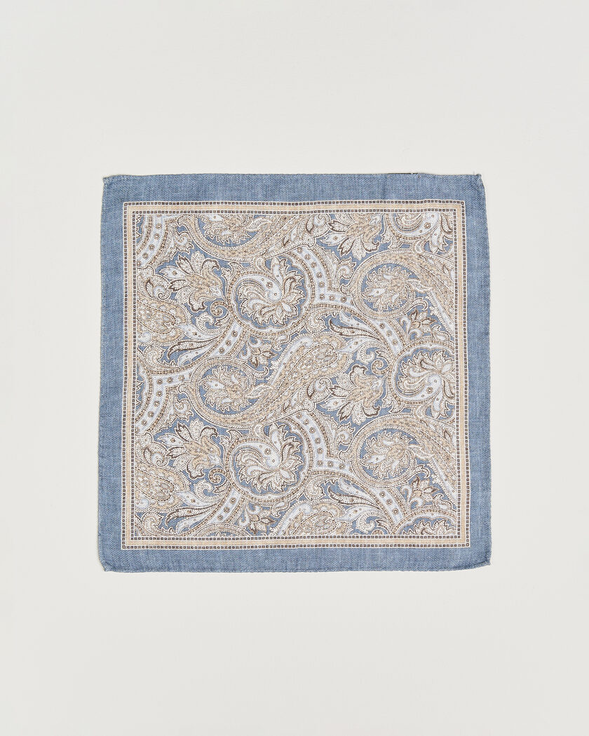 Amanda Christensen Silk Shappe Double Faced Pocket Square Navy – Bleu