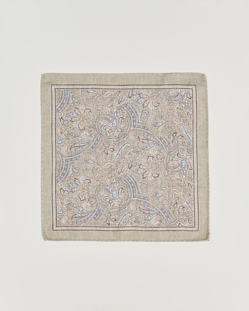 Amanda Christensen Silk Shappe Double Faced Pocket Square Green – Vert