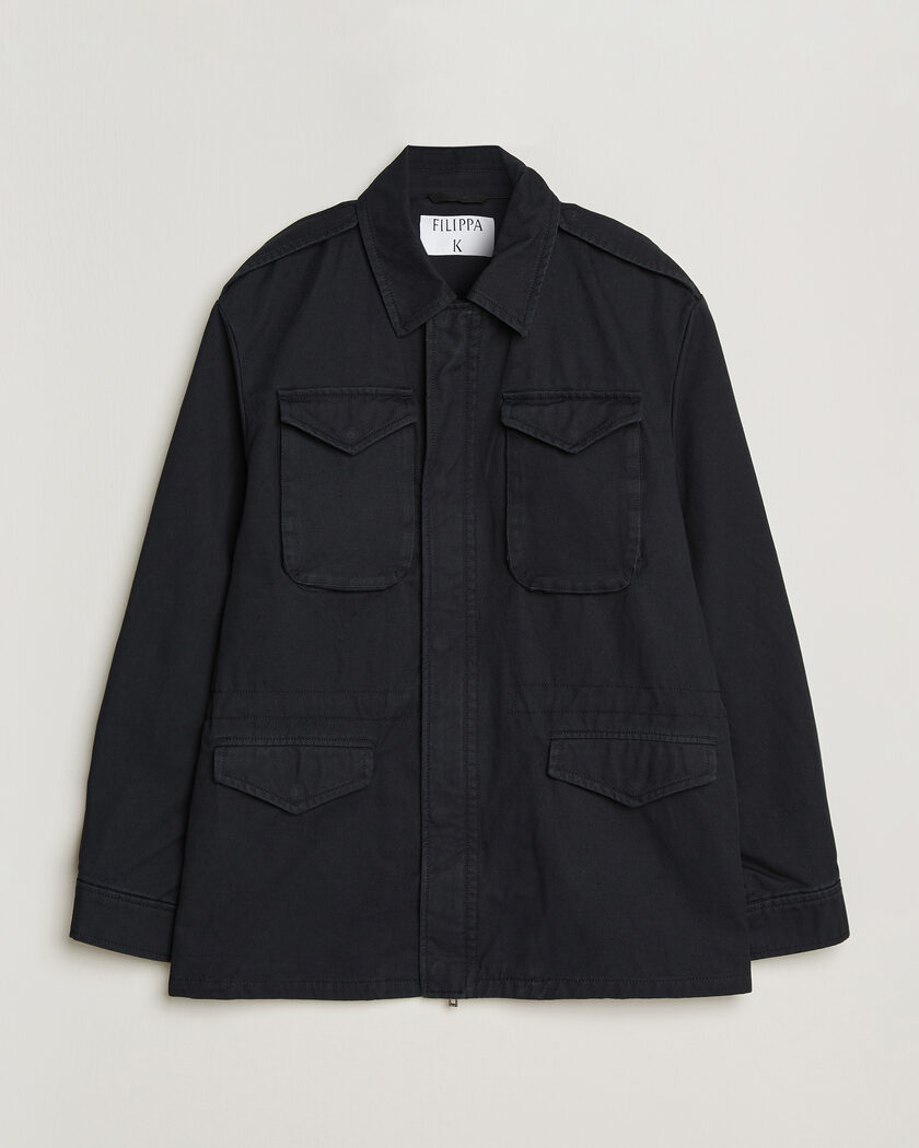 Filippa K Cotton Field Jacket Black – Noir