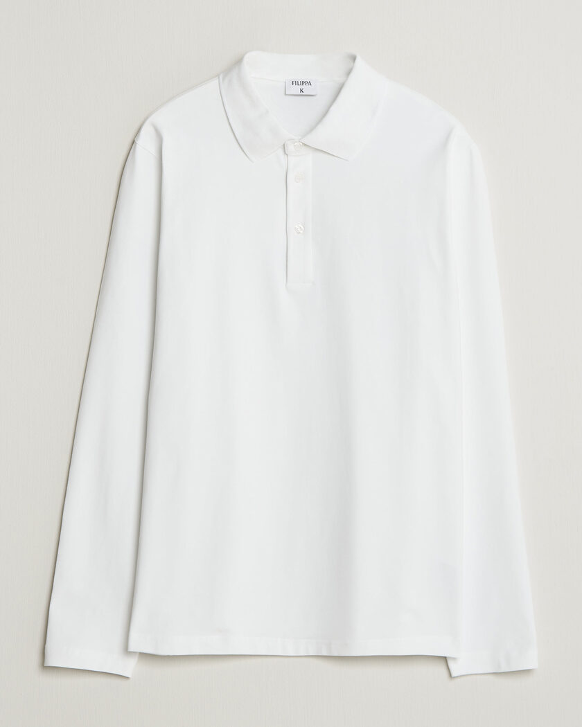 Filippa K Luke Stretch Polo Shirt White – Blanc