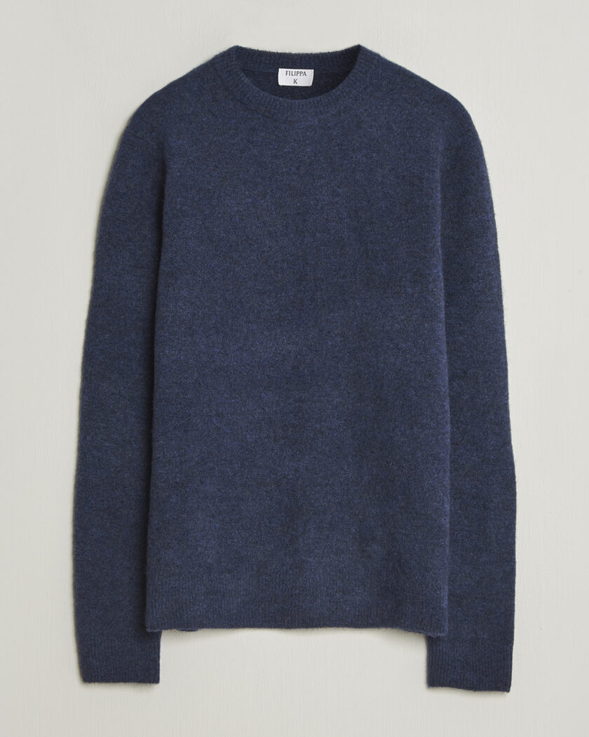 Filippa K Yak Knitted Sweater Night Teal – Bleu