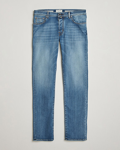 Jacob Cohën Bard Slim Fit Stretch Porsche Patch Jeans Mid Blue – Bleu
