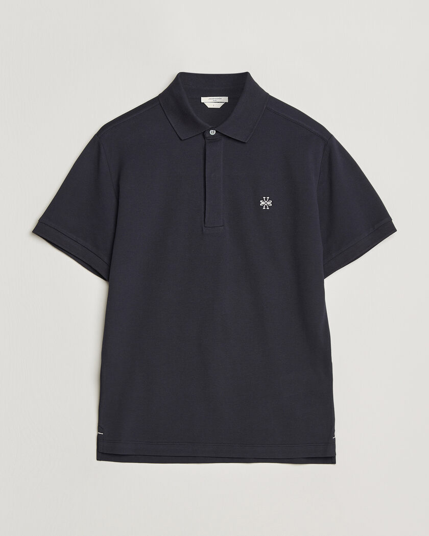 Jacob Cohën Cotton Polo Piquet Navy Blue – Bleu