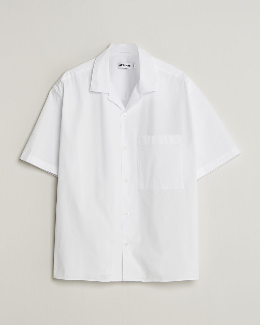J.Lindeberg Ellis Cotton Resort Shirt White – Blanc