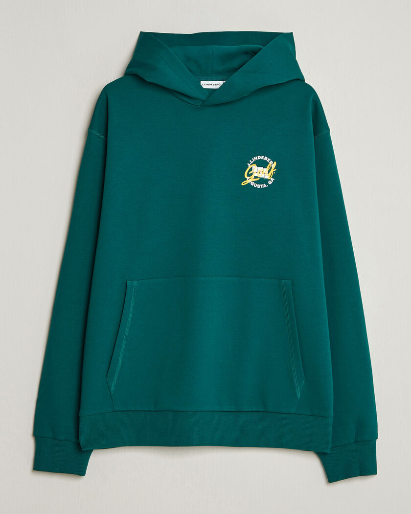  J.Lindeberg Club Masters Tour Hoodie Forest Biome – Vert