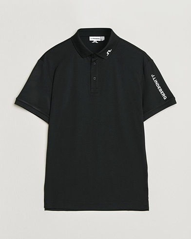 J.Lindeberg Tour Tech Polo Black – Noir