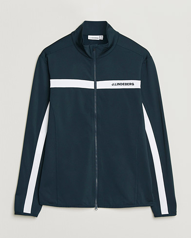 J.Lindeberg Jarvis Mid Layer Full Zip JL Navy – Bleu