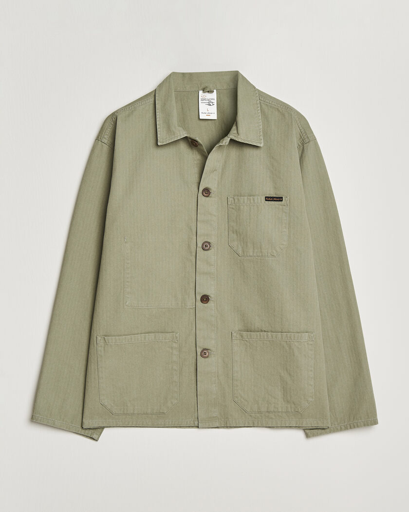 Nudie Jeans Buddy Chore Jacket Pale Green – Vert