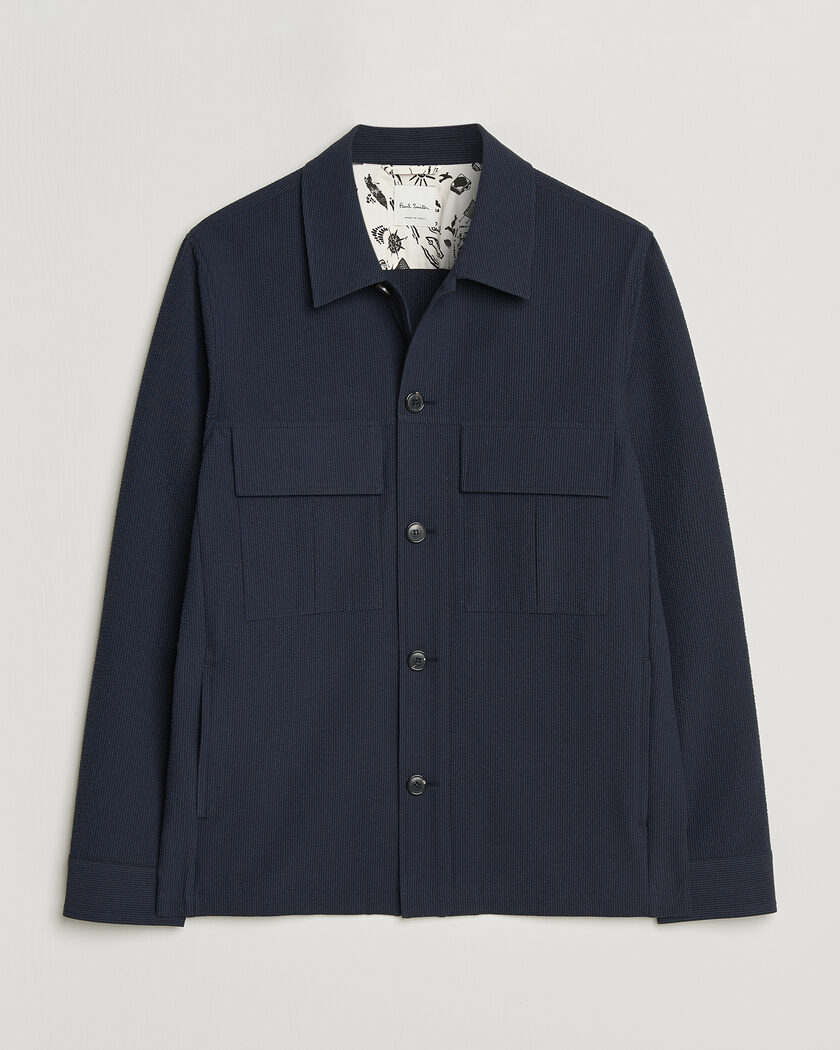 Paul Smith Cotton Overshirt Navy – Bleu