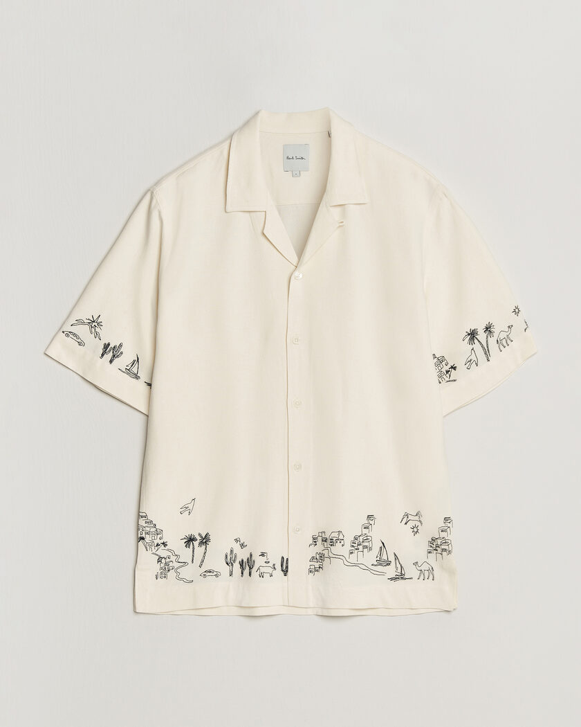 Paul Smith Embroidered Short Sleeve Shirt White – Blanc