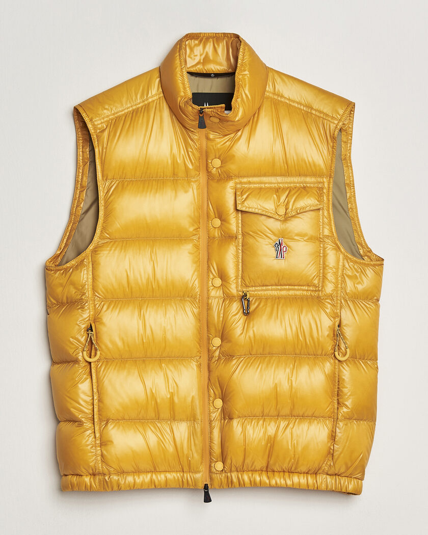 Moncler Grenoble Uychi Down Vest Yellow – Jaune