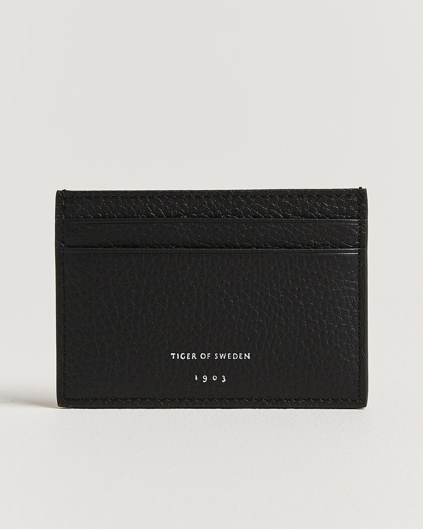 Tiger of Sweden Wharf Leather Card Holder Black – Noir
