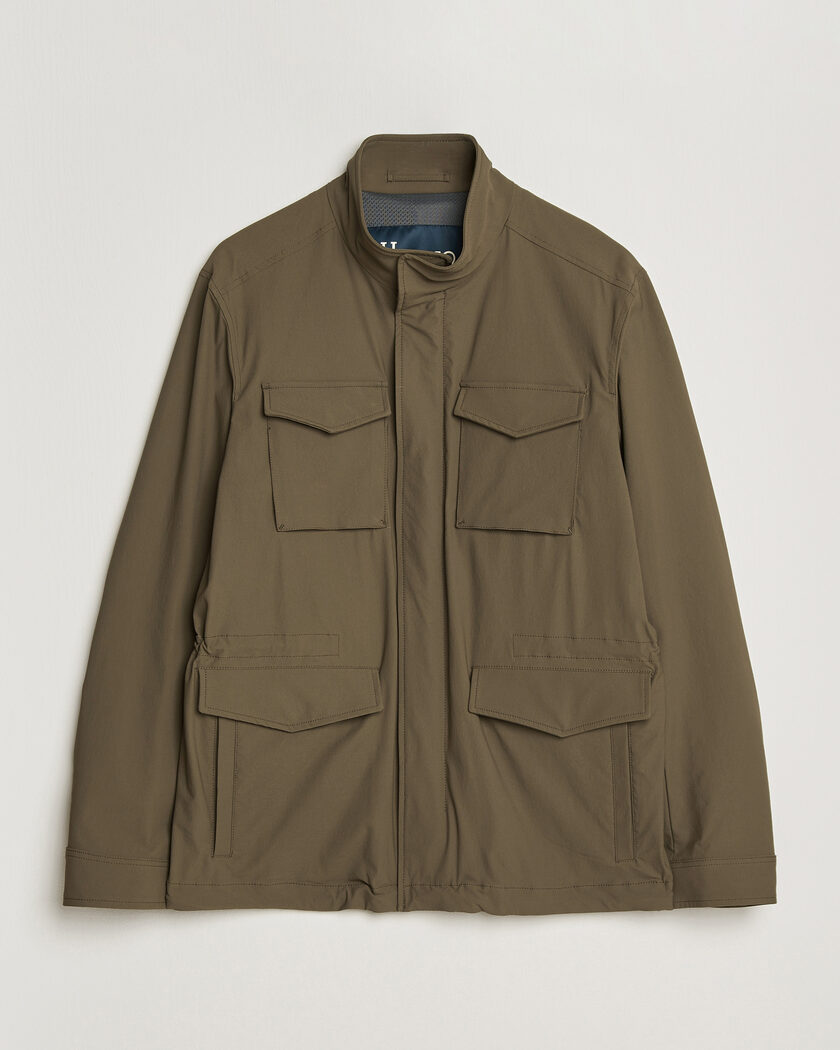 Herno Soft Nylon Field Jacket Military – Vert