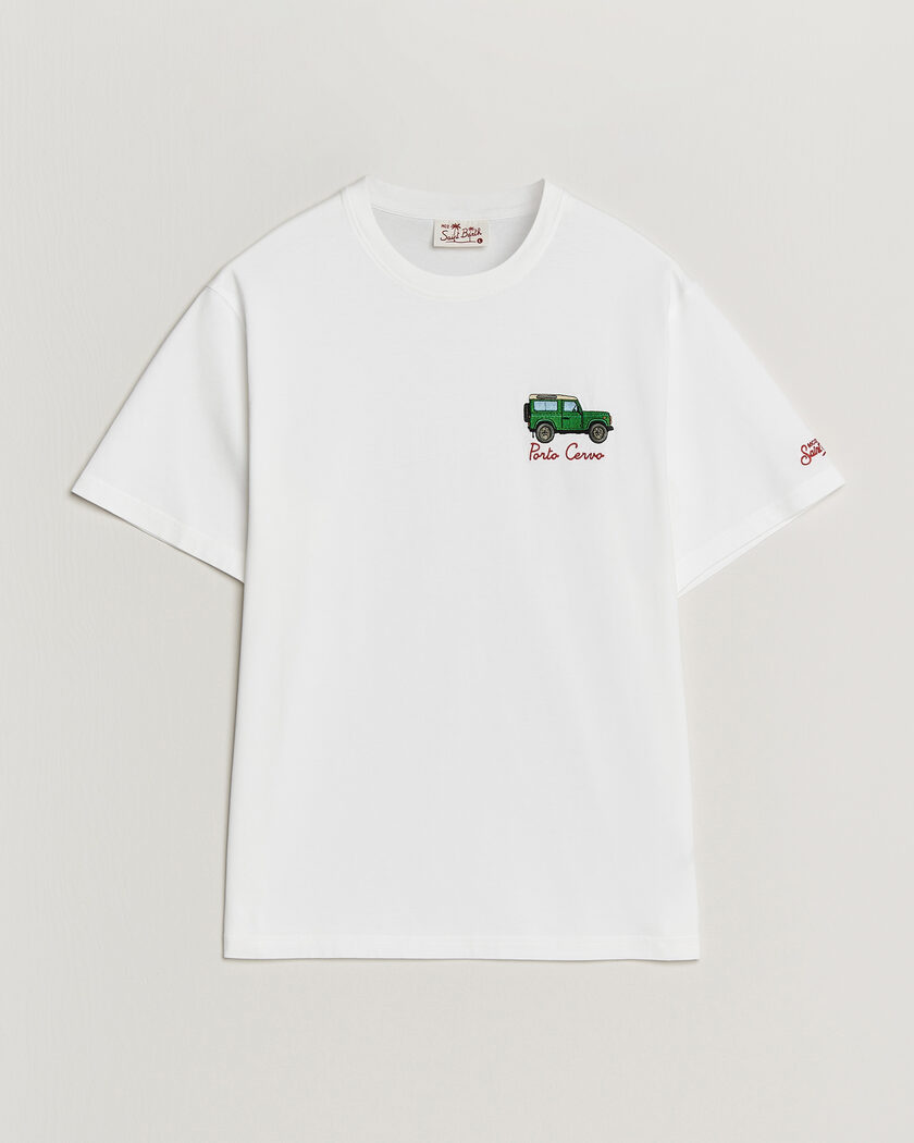 MC2 Saint Barth Printed Cotton T-Shirt Car Cervo – Blanc