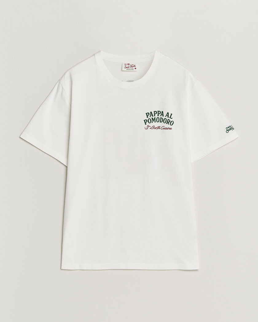 MC2 Saint Barth Back Printed Cotton T-Shirt Pappa Pomodoro – Blanc