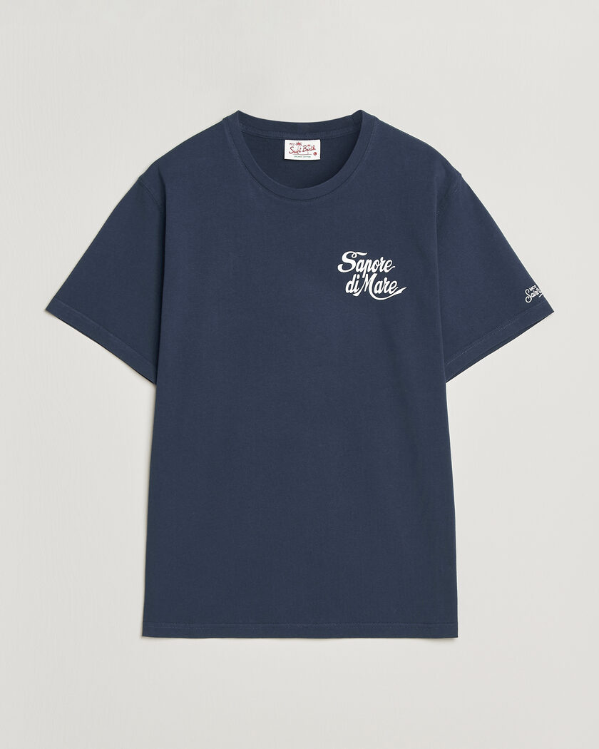 MC2 Saint Barth Printed Cotton T-Shirt Sapore Di Mare – Bleu
