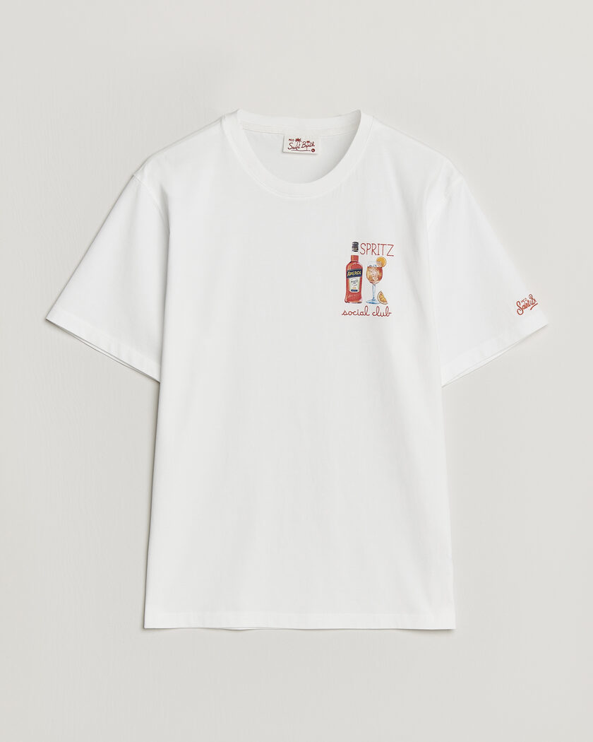 MC2 Saint Barth Printed Cotton T-Shirt Social Spritz – Blanc