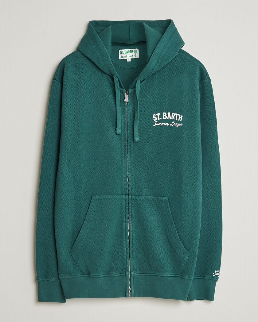 MC2 Saint Barth Back Printed Hoodie Tennis League – Vert
