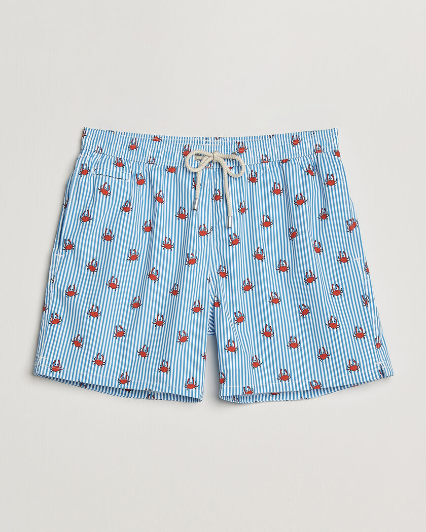 MC2 Saint Barth Printed Swim Shorts Blue Crabs – Bleu