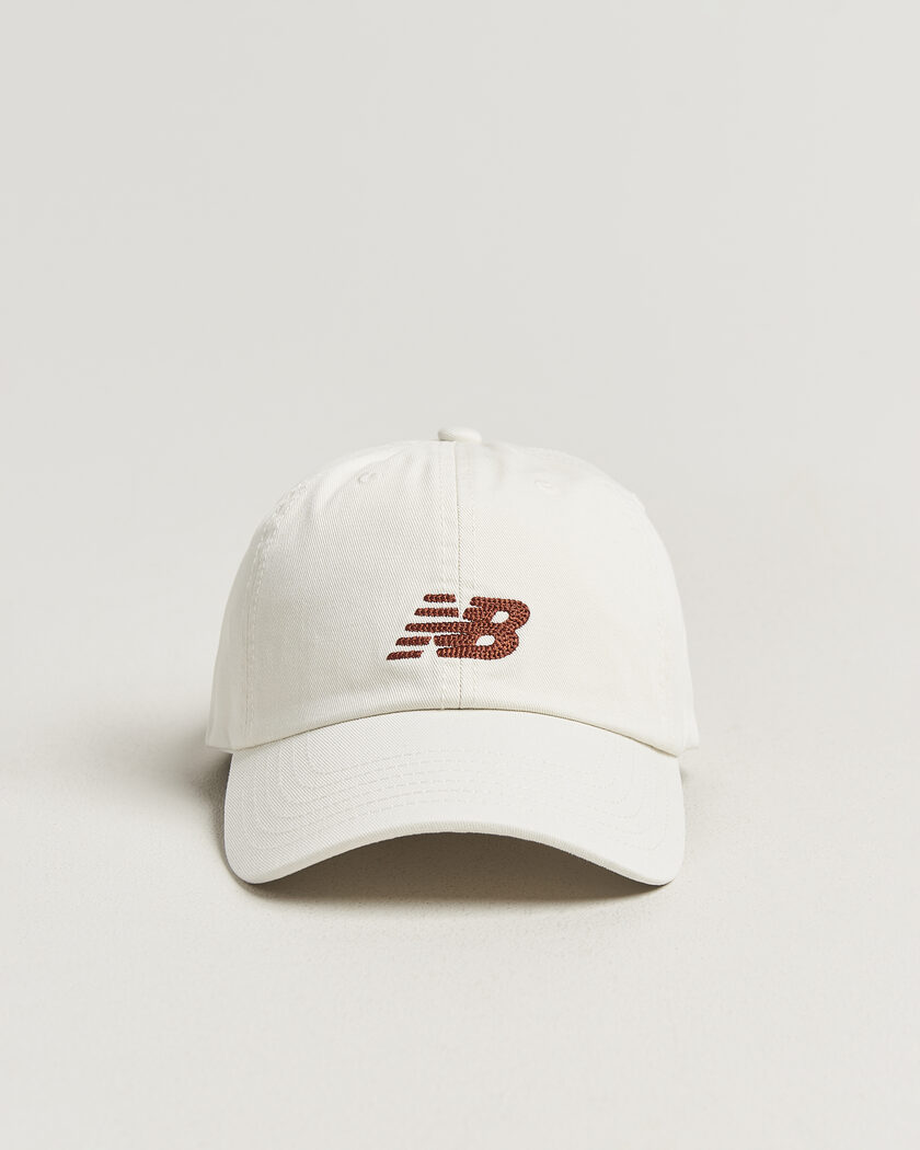 New Balance 6 Panel Logo Cap Sea Salt – Blanc