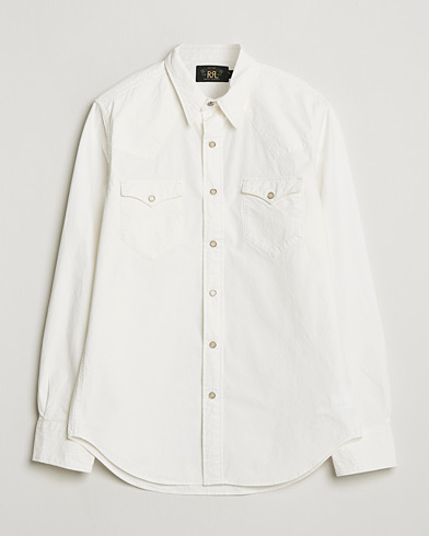 RRL Buffalo Western Shirt White – Blanc