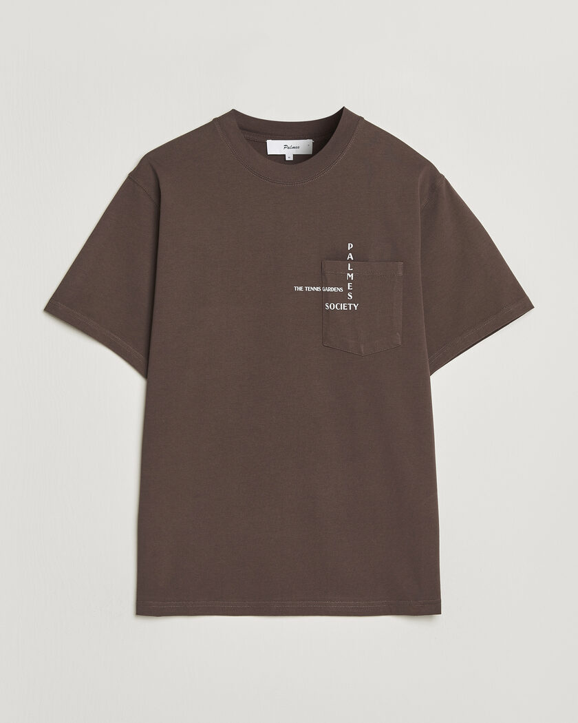 Palmes Ramus Pocket T-Shirt Brown – Marron