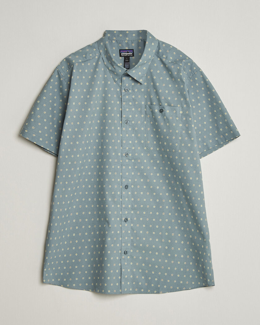 Patagonia Go To Short Sleeve Shirt Blue Sage – Bleu