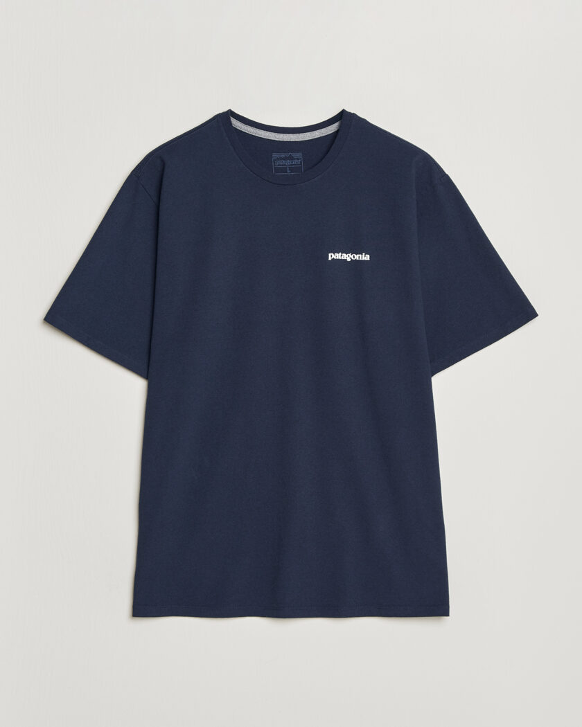 Patagonia P-6 Logo T-Shirt New Navy – Bleu
