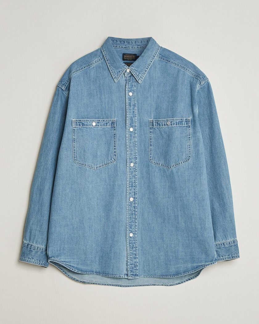 Pendleton Western Workshirt Stone Wash – Bleu