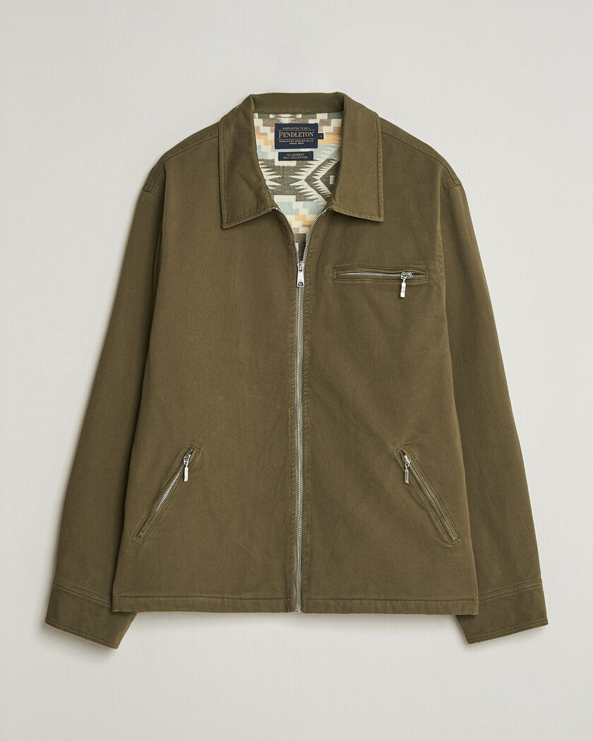 Pendleton Blandet Lined Bomber Jacket Sage – Vert