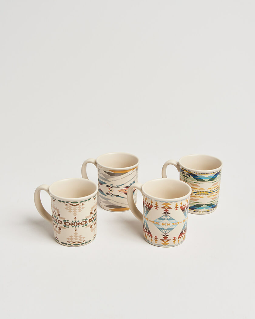 Pendleton 4-Pack Ceramic Mug Set High Desert – Multicolore