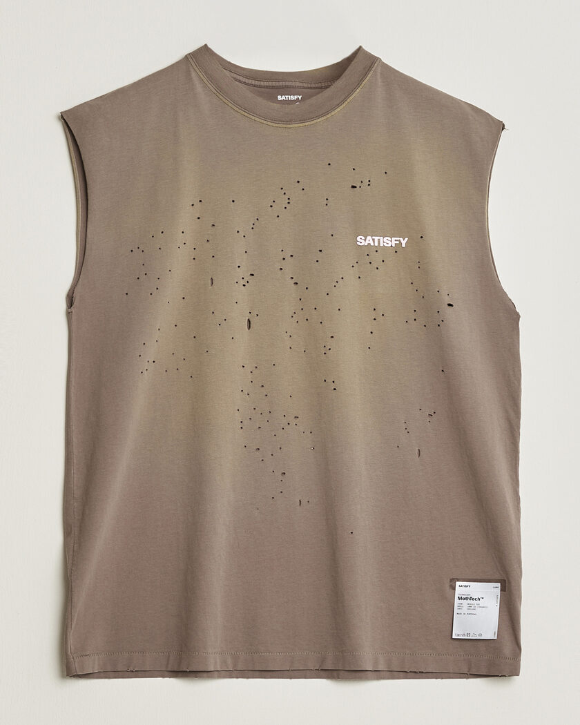 Satisfy MothTech Muscle Tee Sun Bleached Falcon – Marron