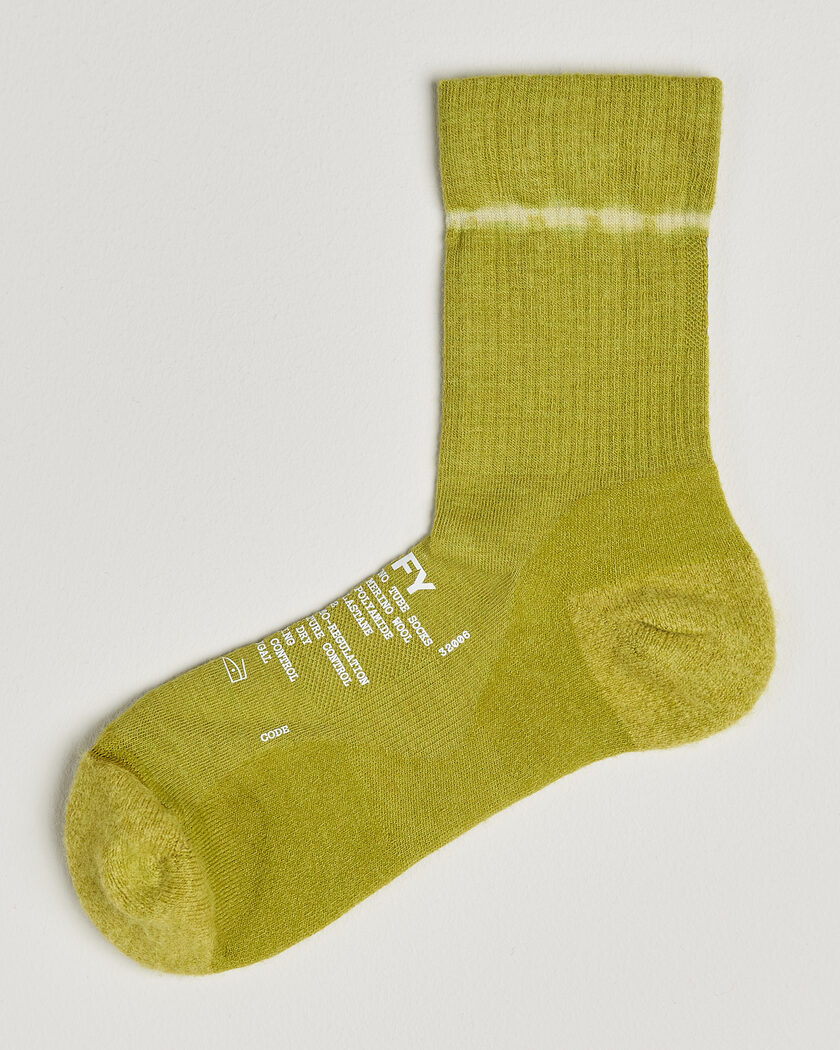Satisfy Merino Tube Socks Tie Dye Covert Green – Vert