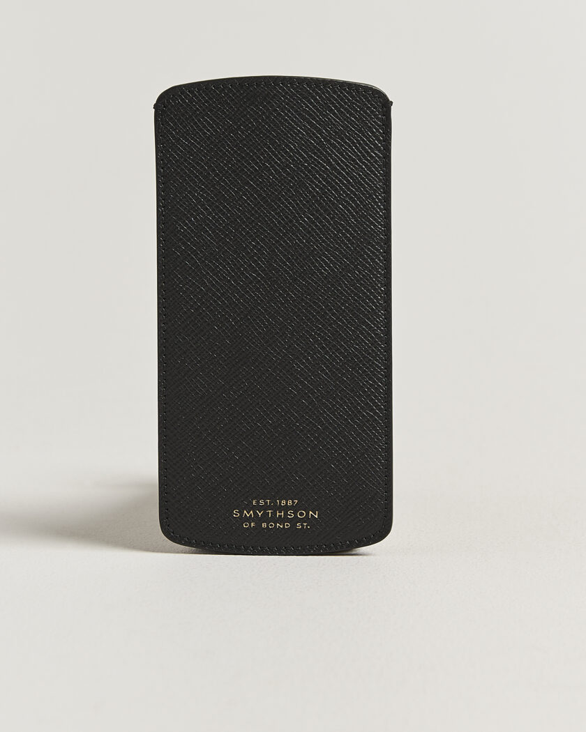 Smythson Panama Glasses Case Black – Noir